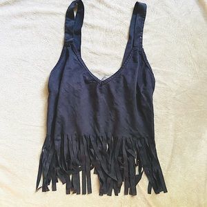 Charlotte Russe Fringe Tank Top